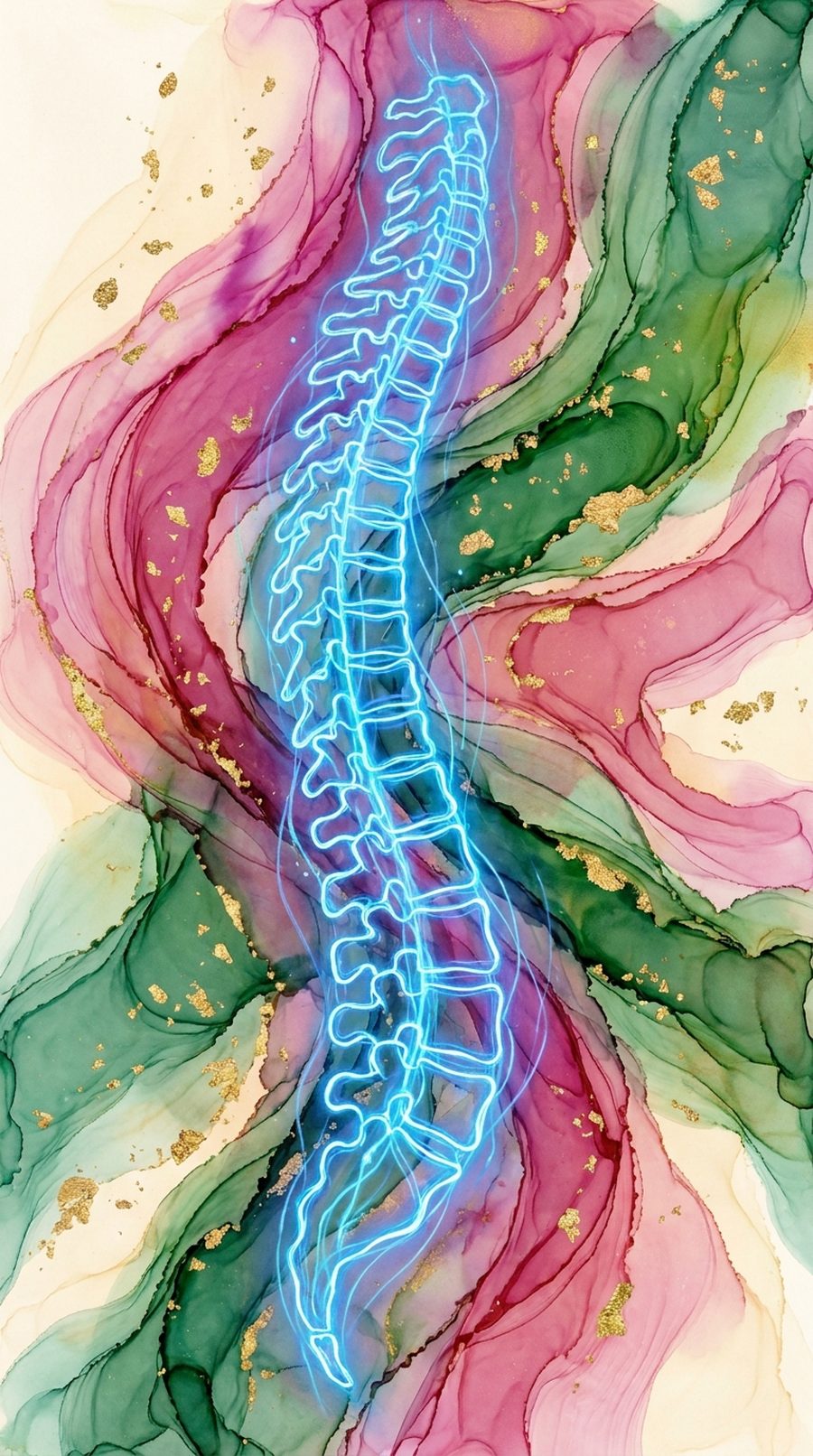 Watercolor spine